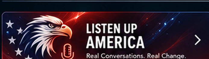 Listen Up America eagle brand artwork
